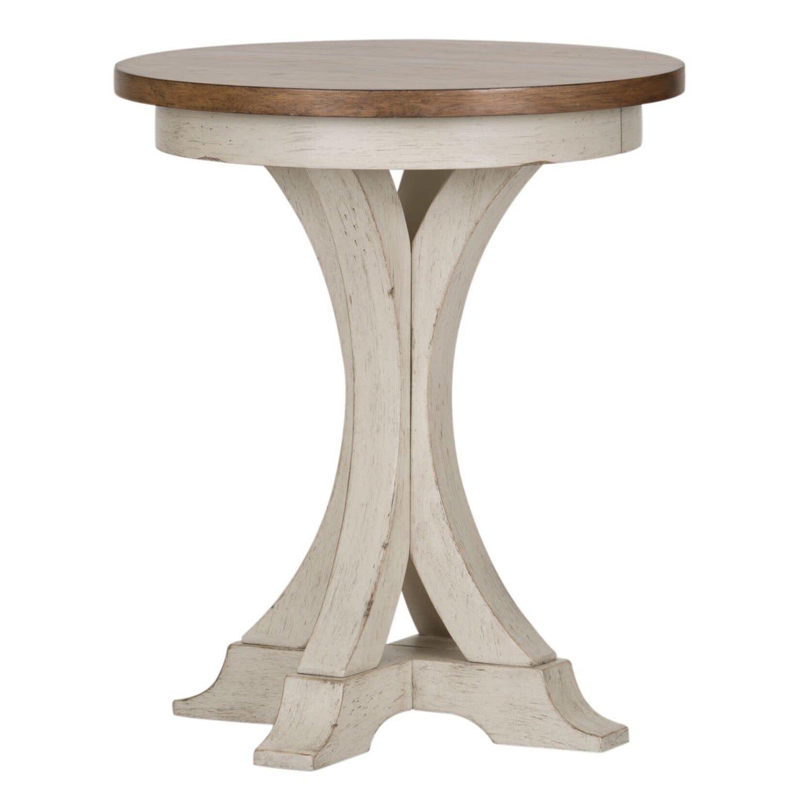 Liberty Furniture Farmhouse Reimagined Round Chair Side Table