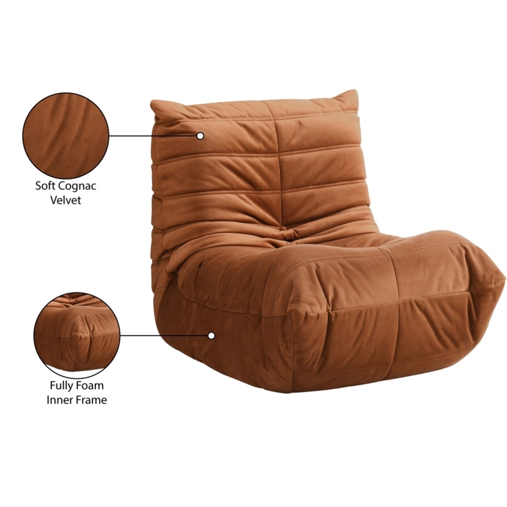 Relax Velvet Upholstered Chair