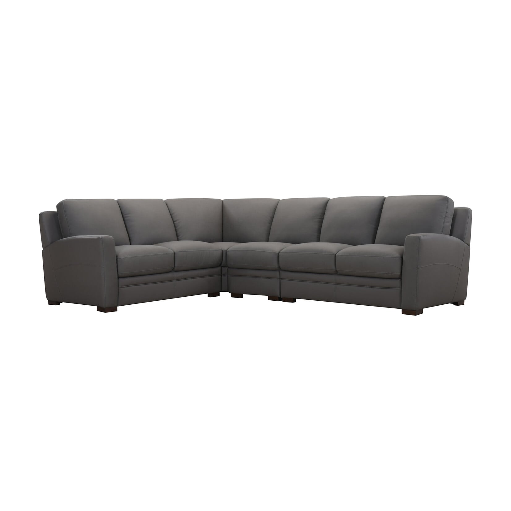 TB34396-4pc Leather Sectional Dark Taupe GLM2203