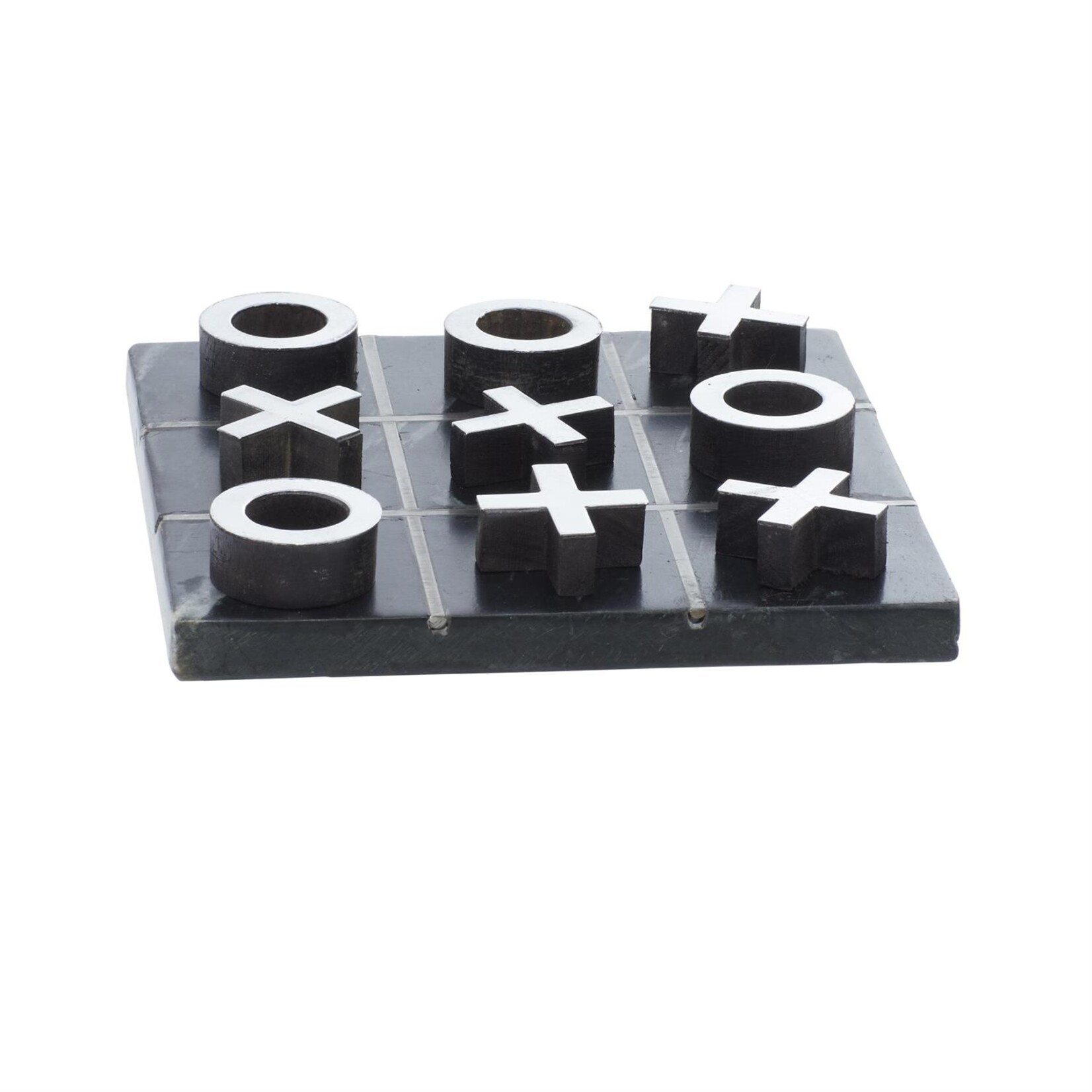 Deco Marche Black Marble Tic Tac Toe Game Set