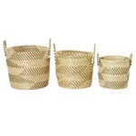 Deco Marche Seagrass Baskets Set of 3 14,17,17h