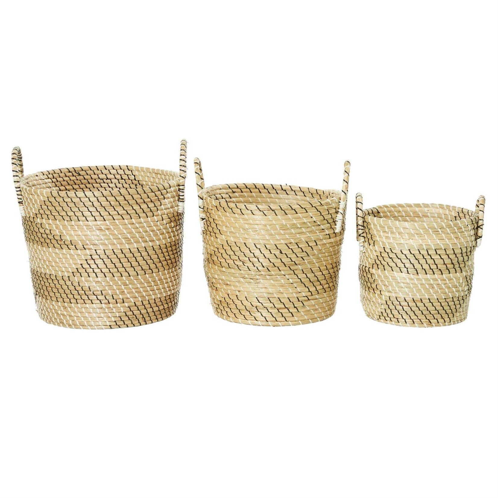 Deco Marche Seagrass Baskets Set of 3 14,17,17h