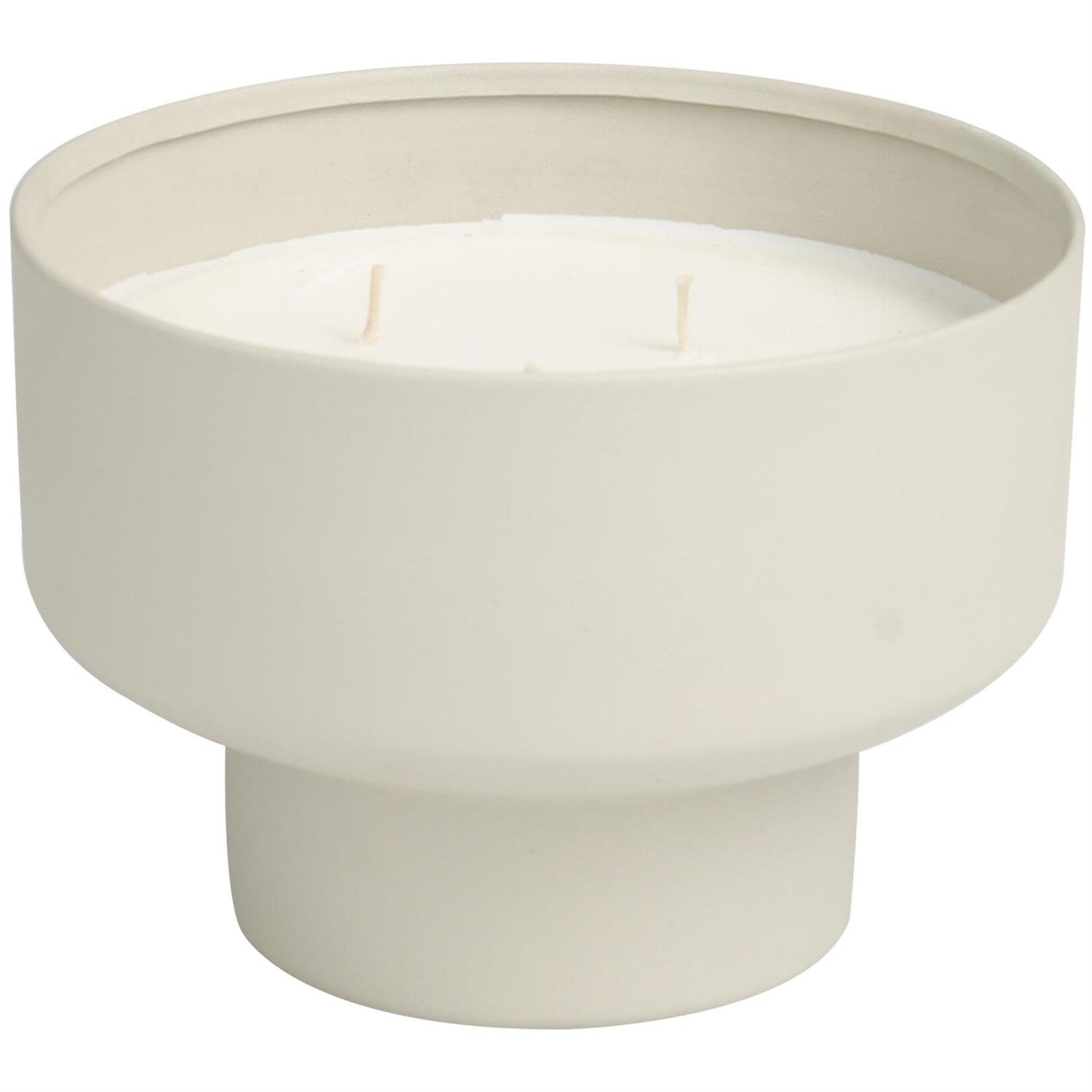 Deco Marche White Sage Matte 50 oz 3 Wick Candle with White Wax