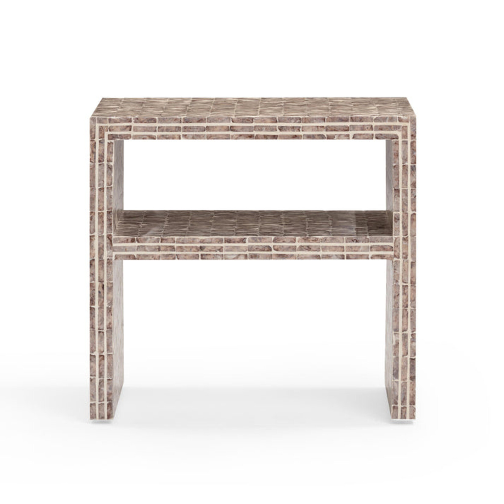TOV Derry Lavender Capiz Shell Nightstand