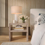 TOV Derry Lavender Capiz Shell Nightstand