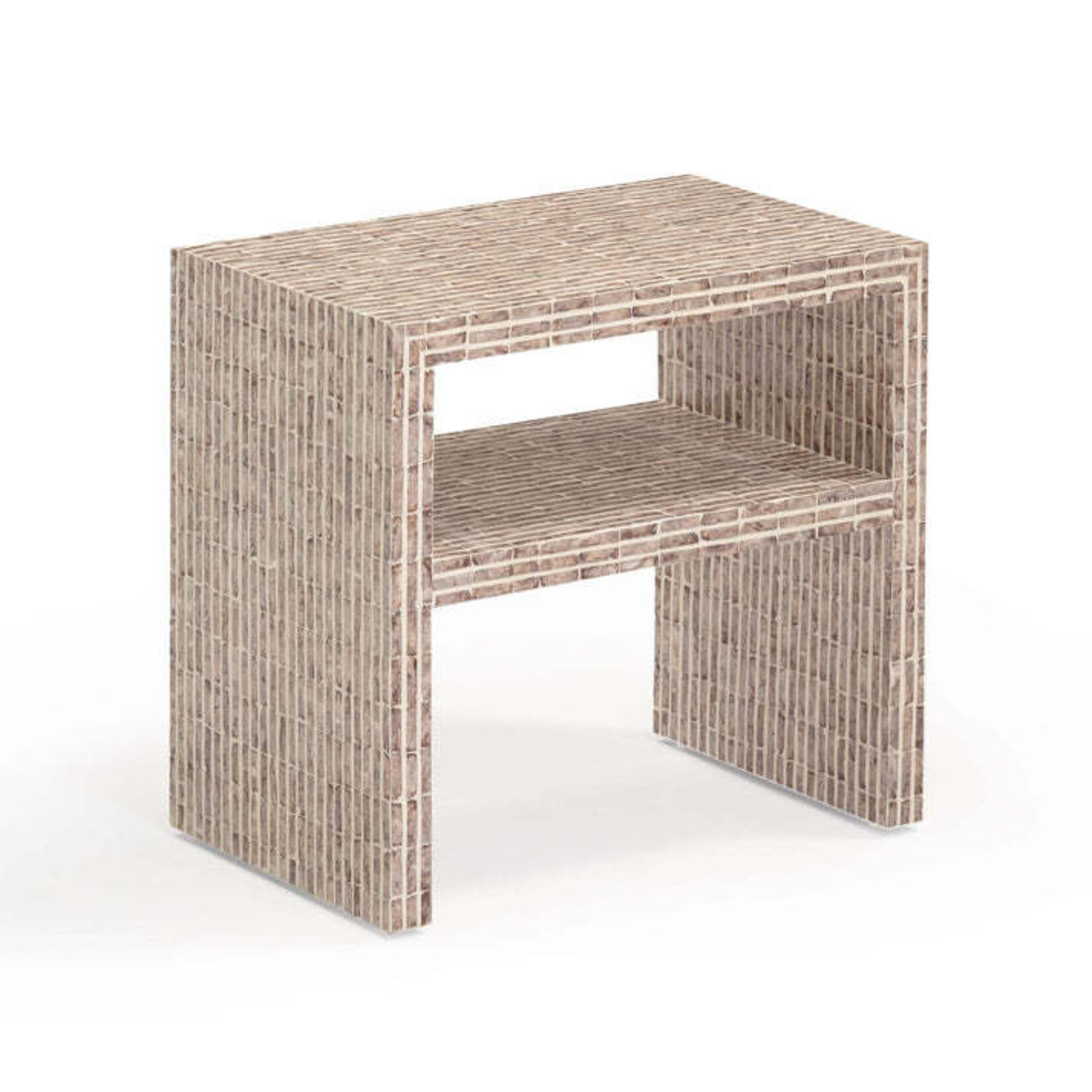 TOV Derry Lavender Capiz Shell Nightstand