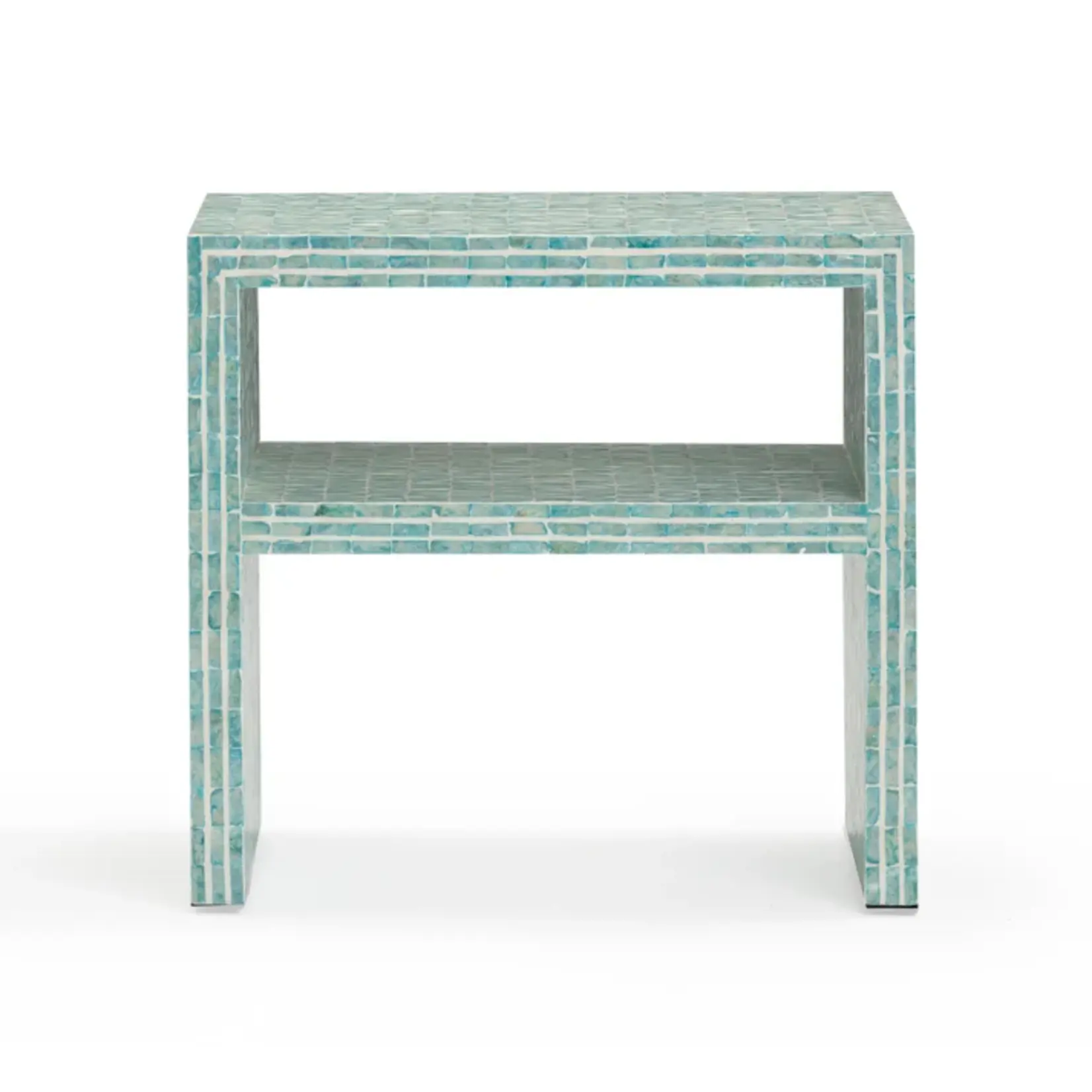 TOV Derry Blue Capiz Shell Nightstand