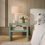 TOV Derry Blue Capiz Shell Nightstand