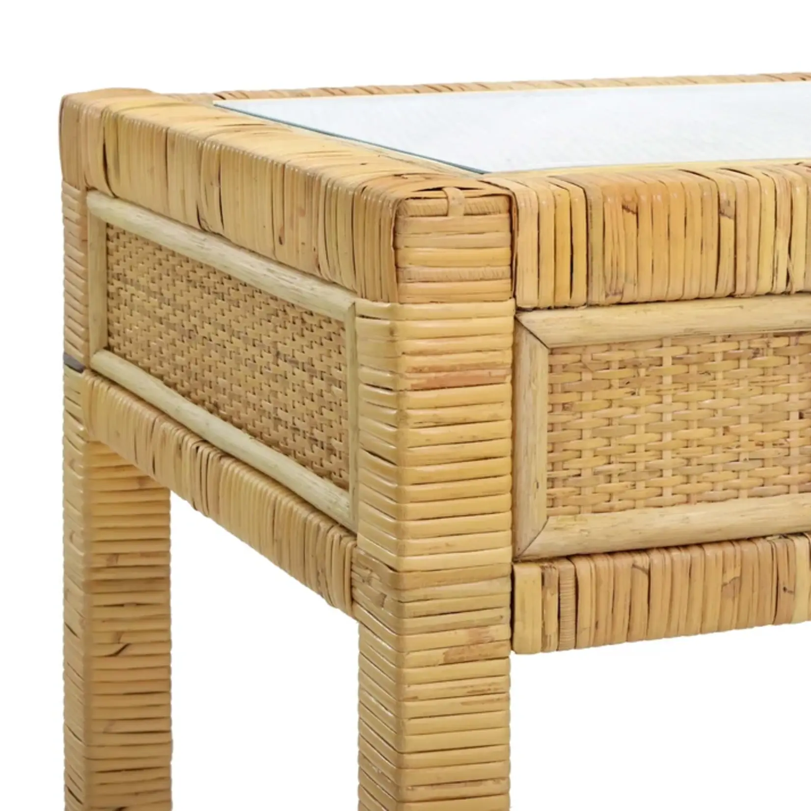 TOV Amara Natural Rattan Desk