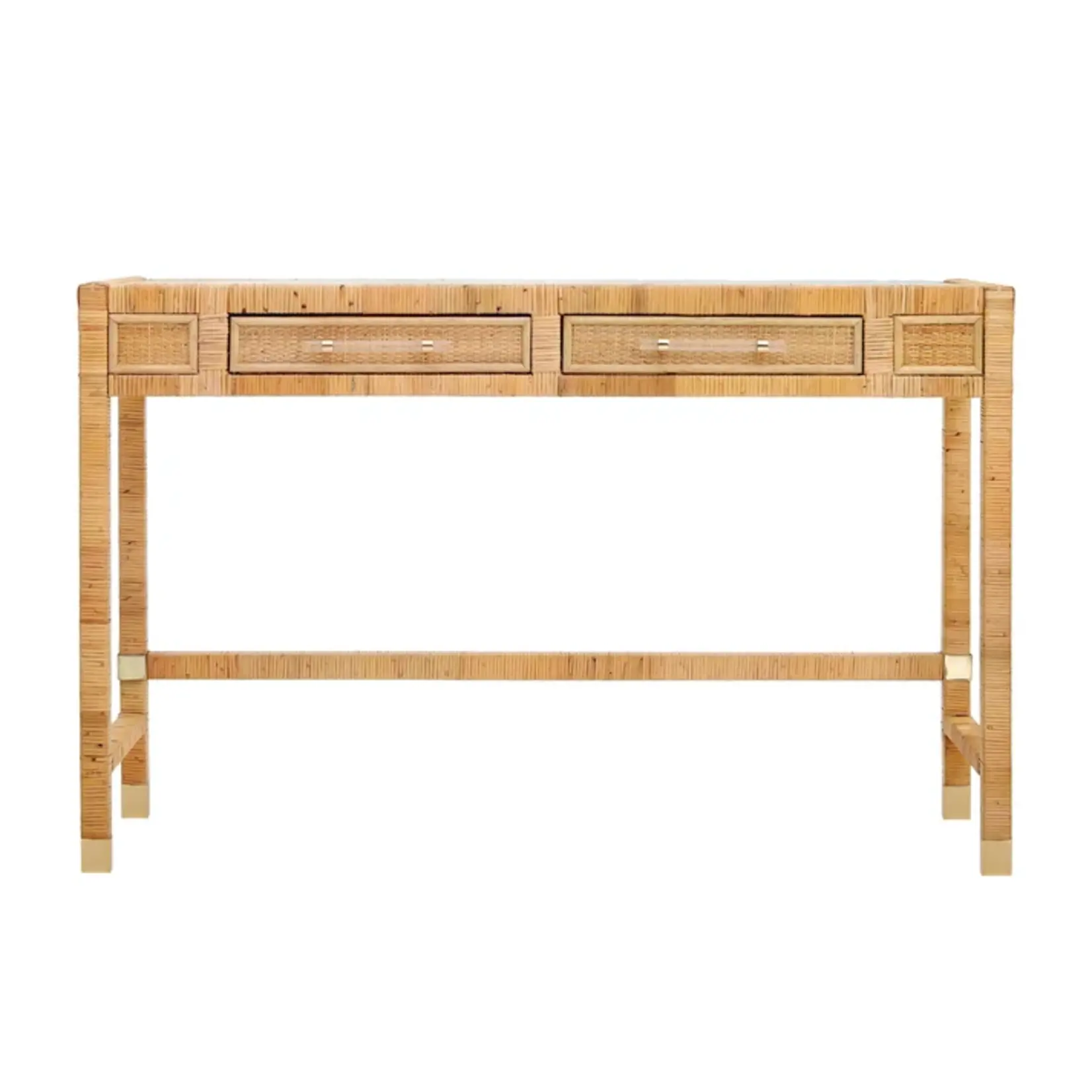 TOV Amara Natural Rattan Desk