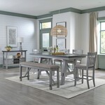 Liberty Furniture Newport 6pc Trestle Table Set