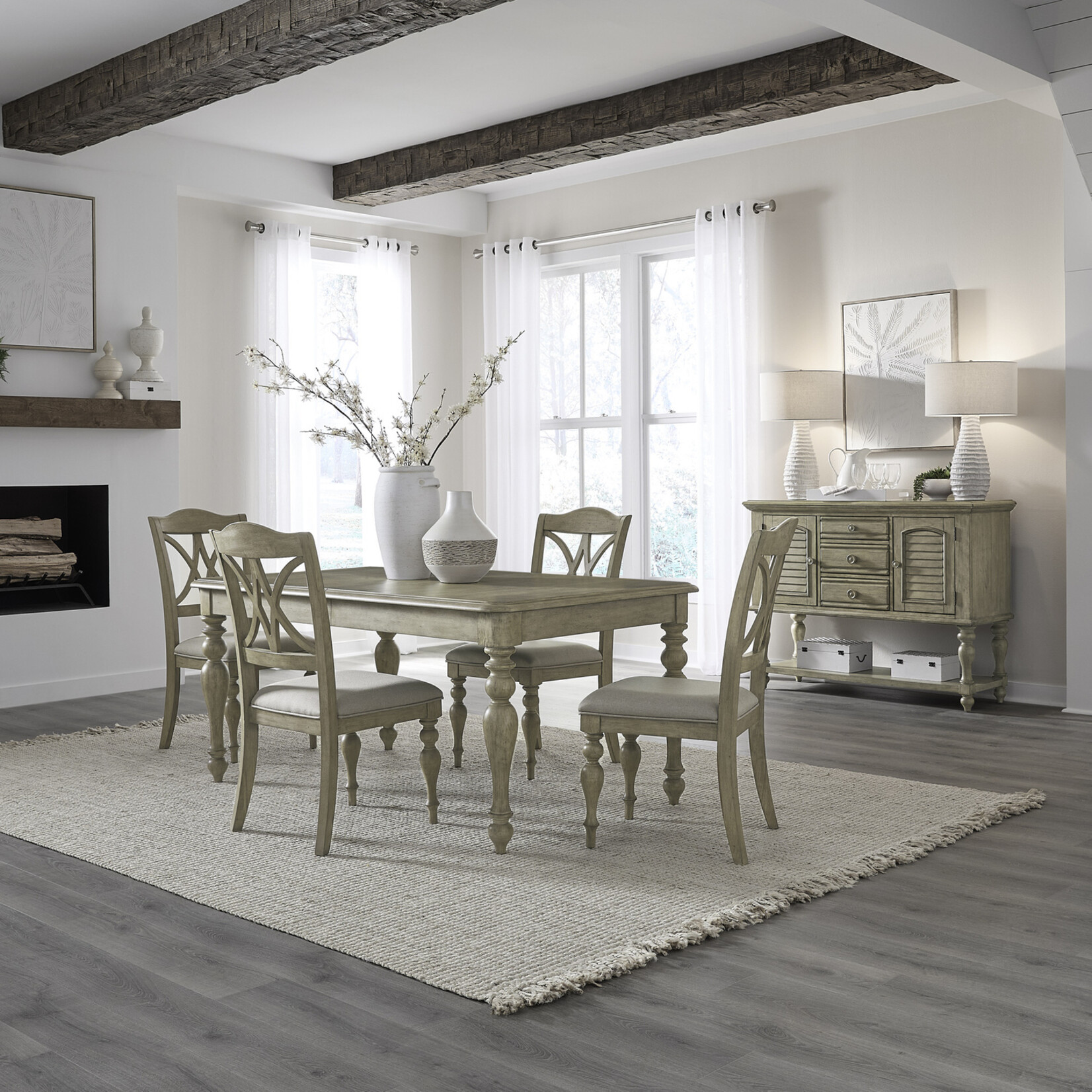 Liberty Furniture Summer House 5pc Rectangular Table Set
