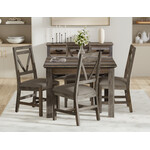 IFD Loft Brown Dining Table and 4 Chairs