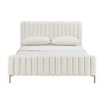 TOV Angela Full Size Bed Velvet Cream