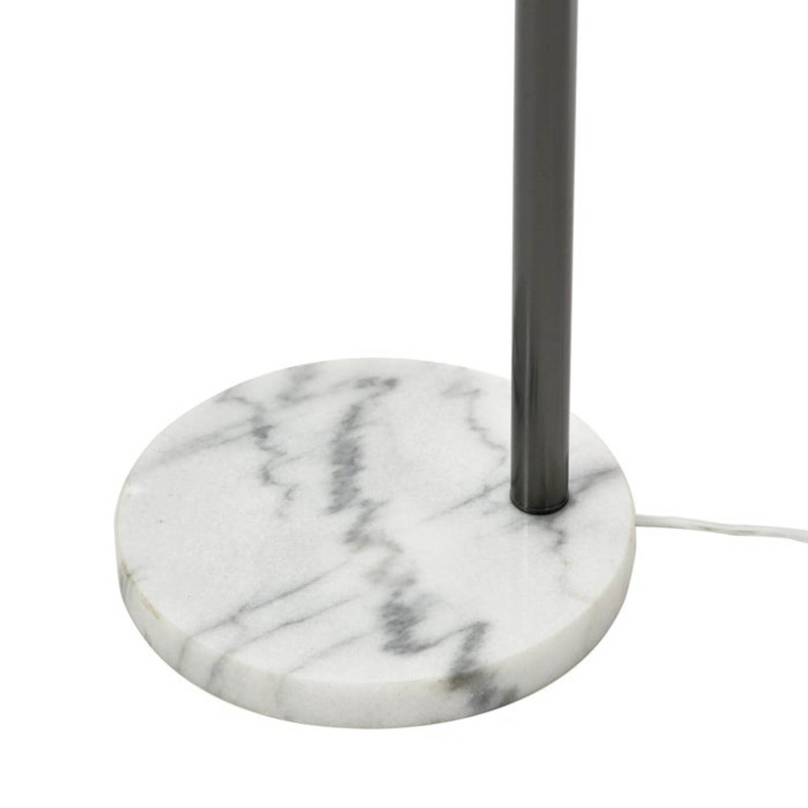 Stylecraft Steel Floor Lamp Grey w/ Marble Bottom (L2LL)