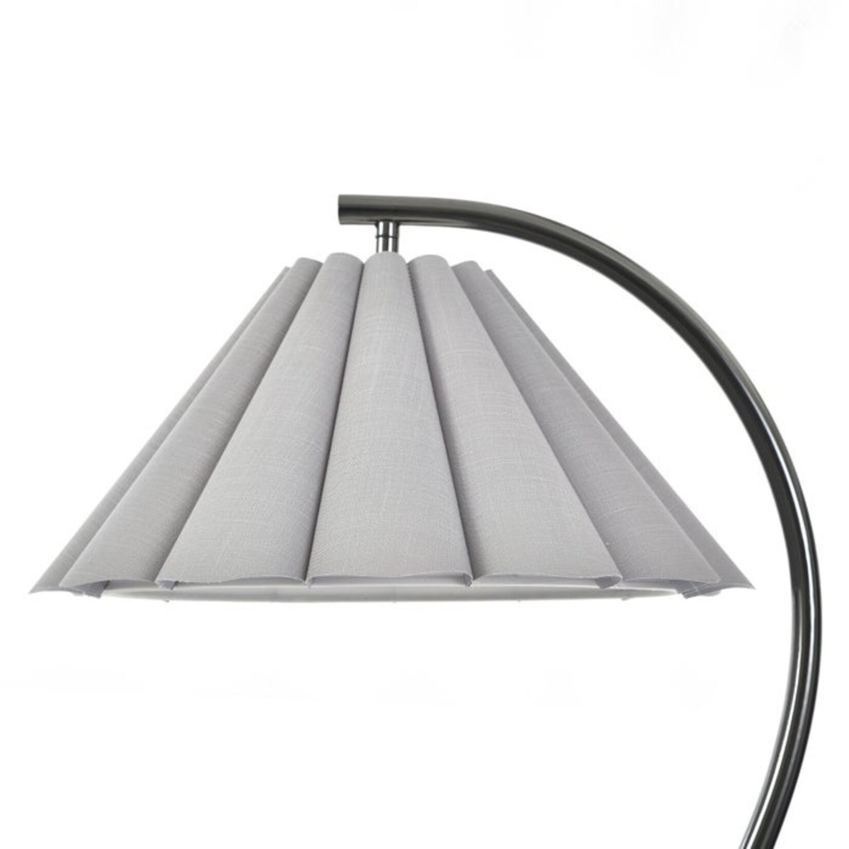 Stylecraft Steel Floor Lamp Grey w/ Marble Bottom (L2LL)
