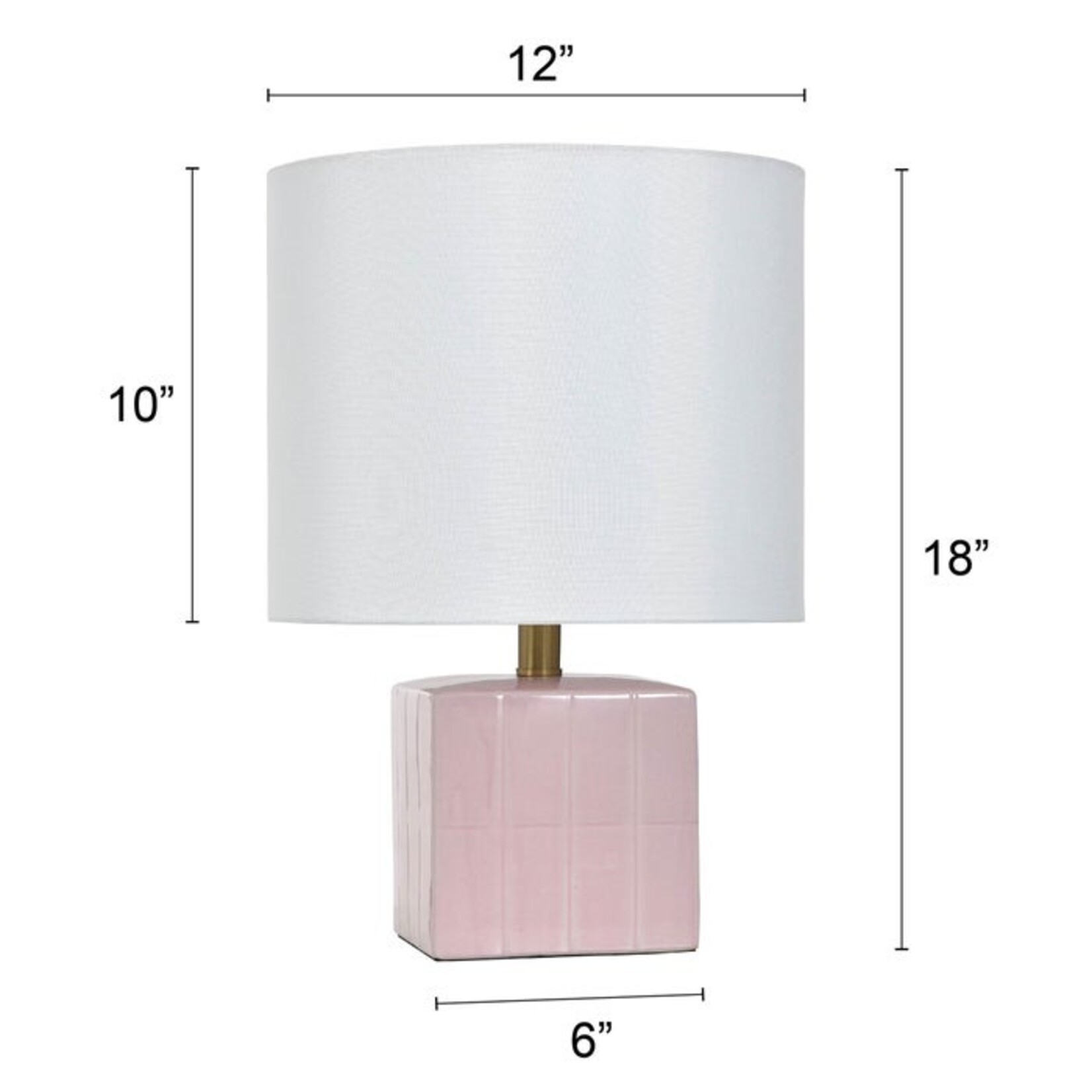 Stylecraft Pink Peony Ceramic Accent Lamp