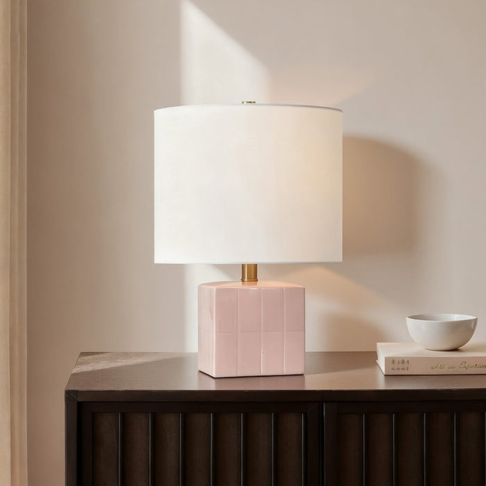 Stylecraft Pink Peony Ceramic Accent Lamp