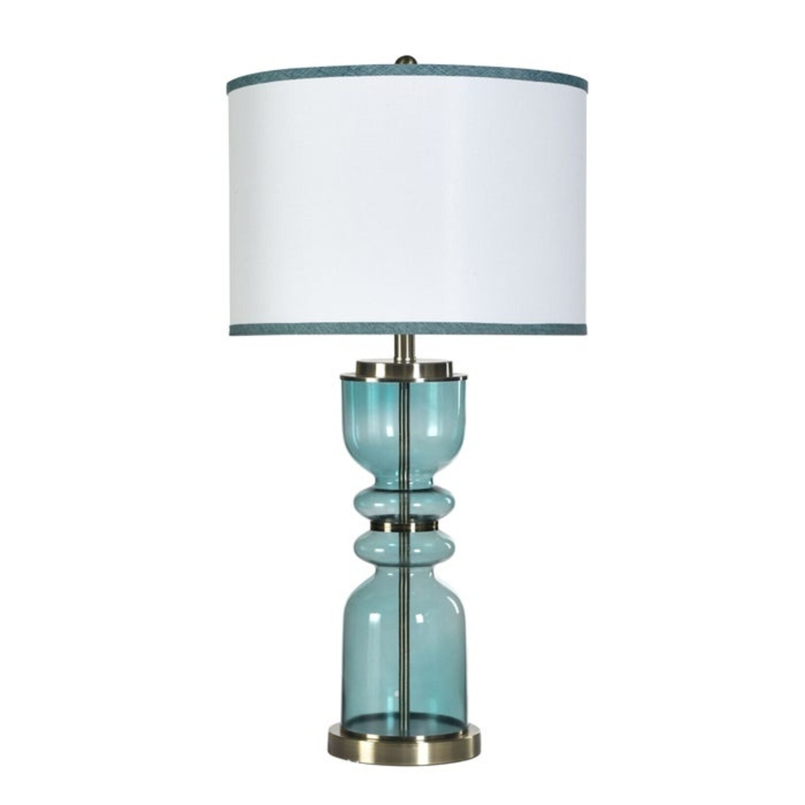 Stylecraft Steel & Glass Table Lamp