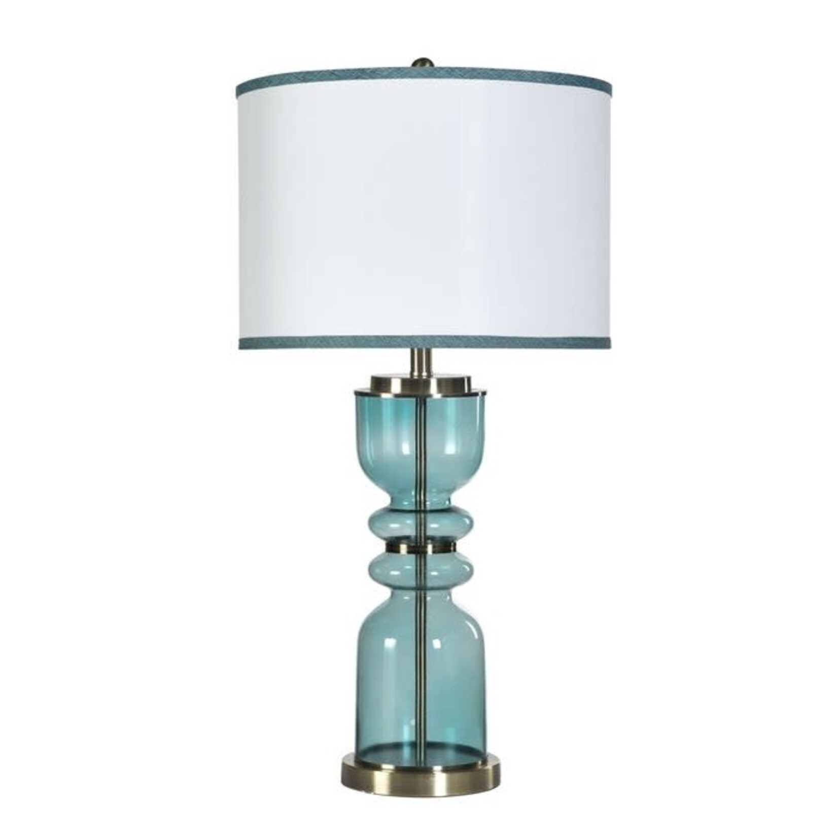 Stylecraft Steel & Glass Table Lamp
