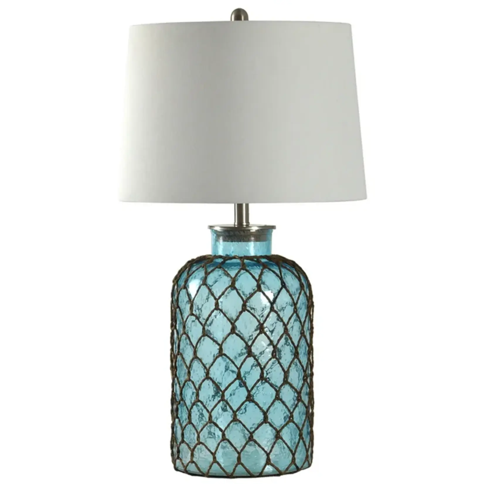 Stylecraft Montego bay seeded glass netting Table Lamp