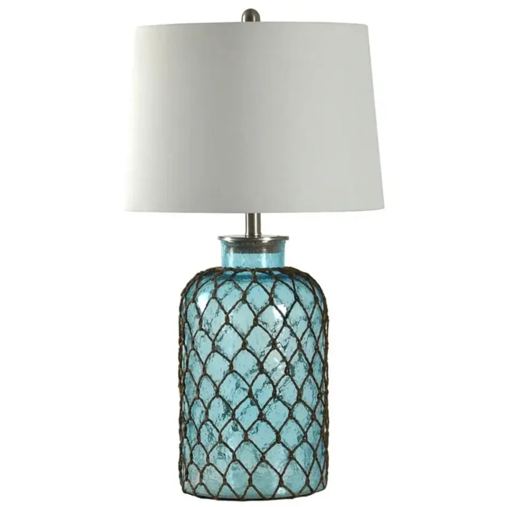 Stylecraft Montego bay seeded glass netting Table Lamp