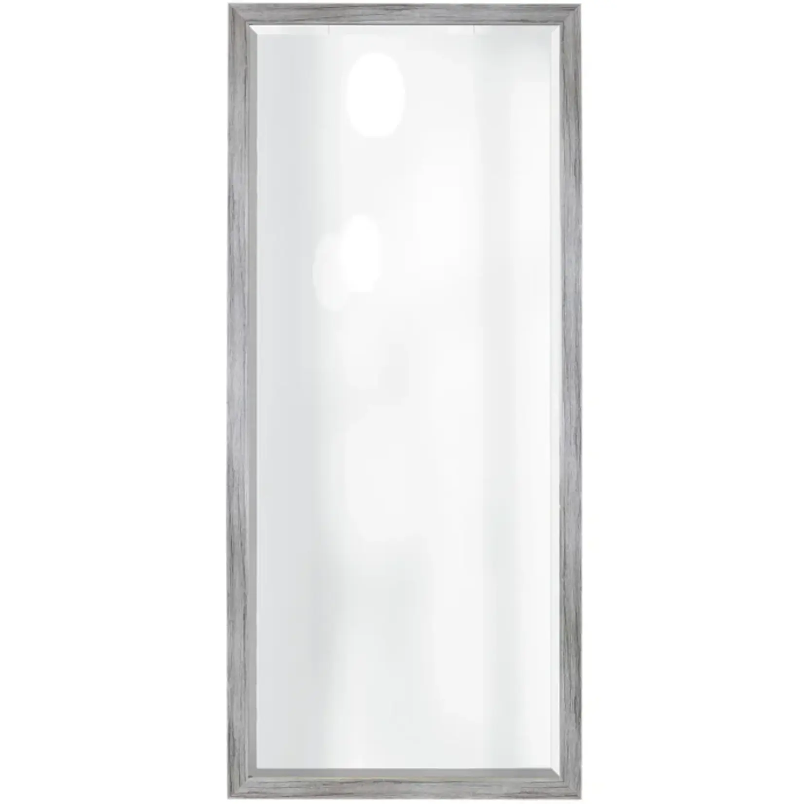 Stylecraft Silver Beveled Framed Floor Mirror