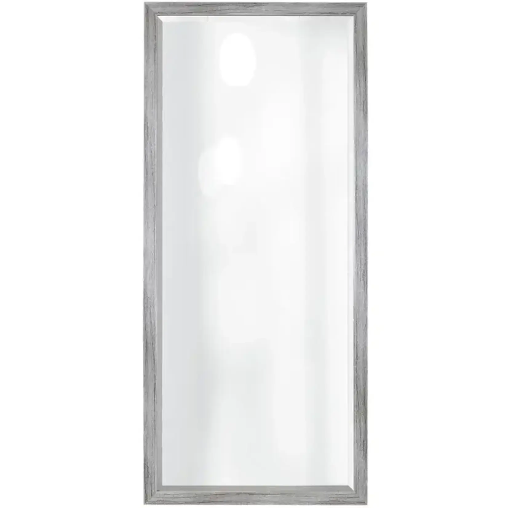 Stylecraft Silver Beveled Framed Floor Mirror