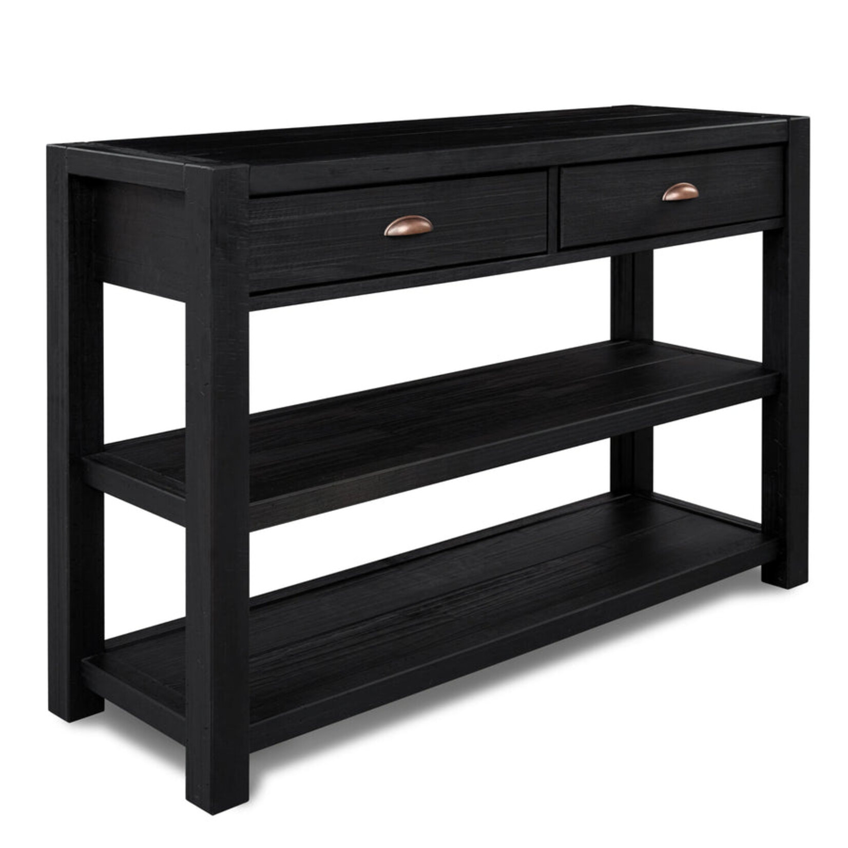 GrainWood Montauk Console Table - Farmhouse Black