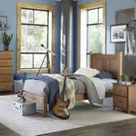 GrainWood Shaker Twin Bed - Walnut