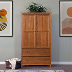 GrainWood Shaker 2 Door Wardrobe - Walnut
