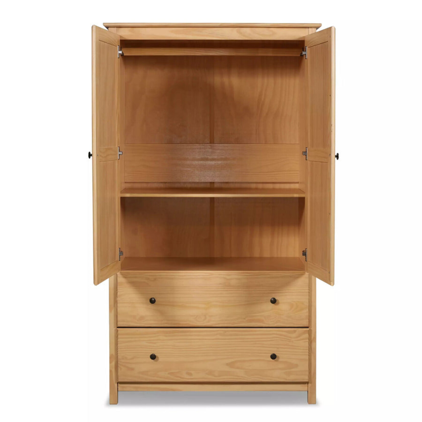 GrainWood Shaker 2 Door Wardrobe - Natural