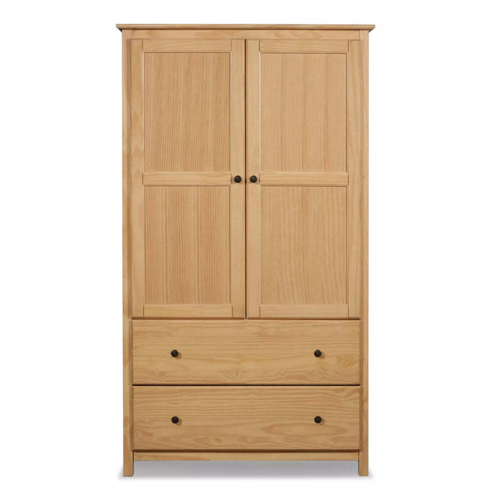GrainWood Shaker 2 Door Wardrobe - Natural