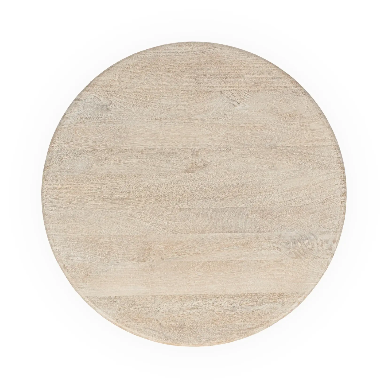 Classic Home Adir 36" Round Coffee Table Cream