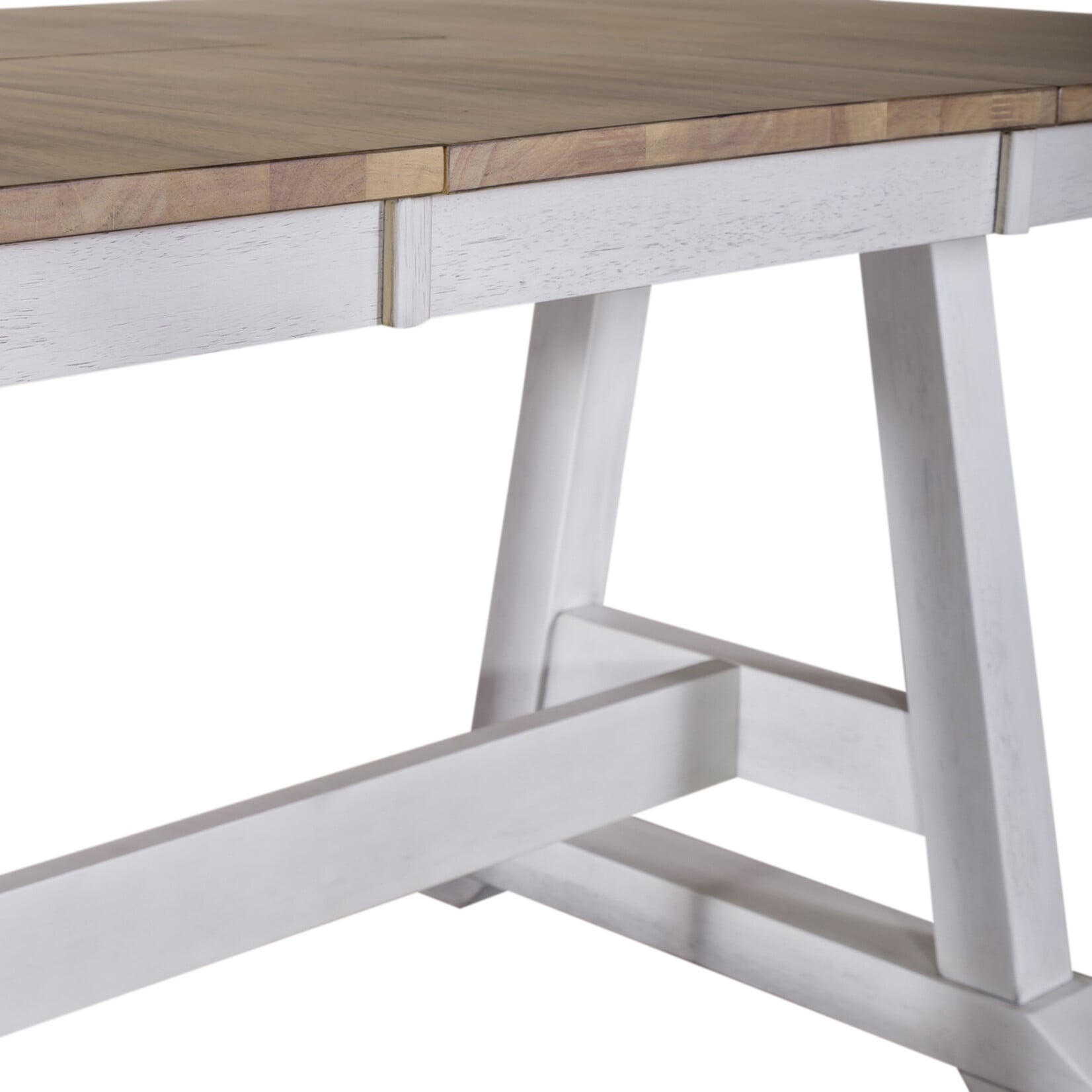 Liberty Furniture Lindsey Farm 7pc Trestle Table Set White
