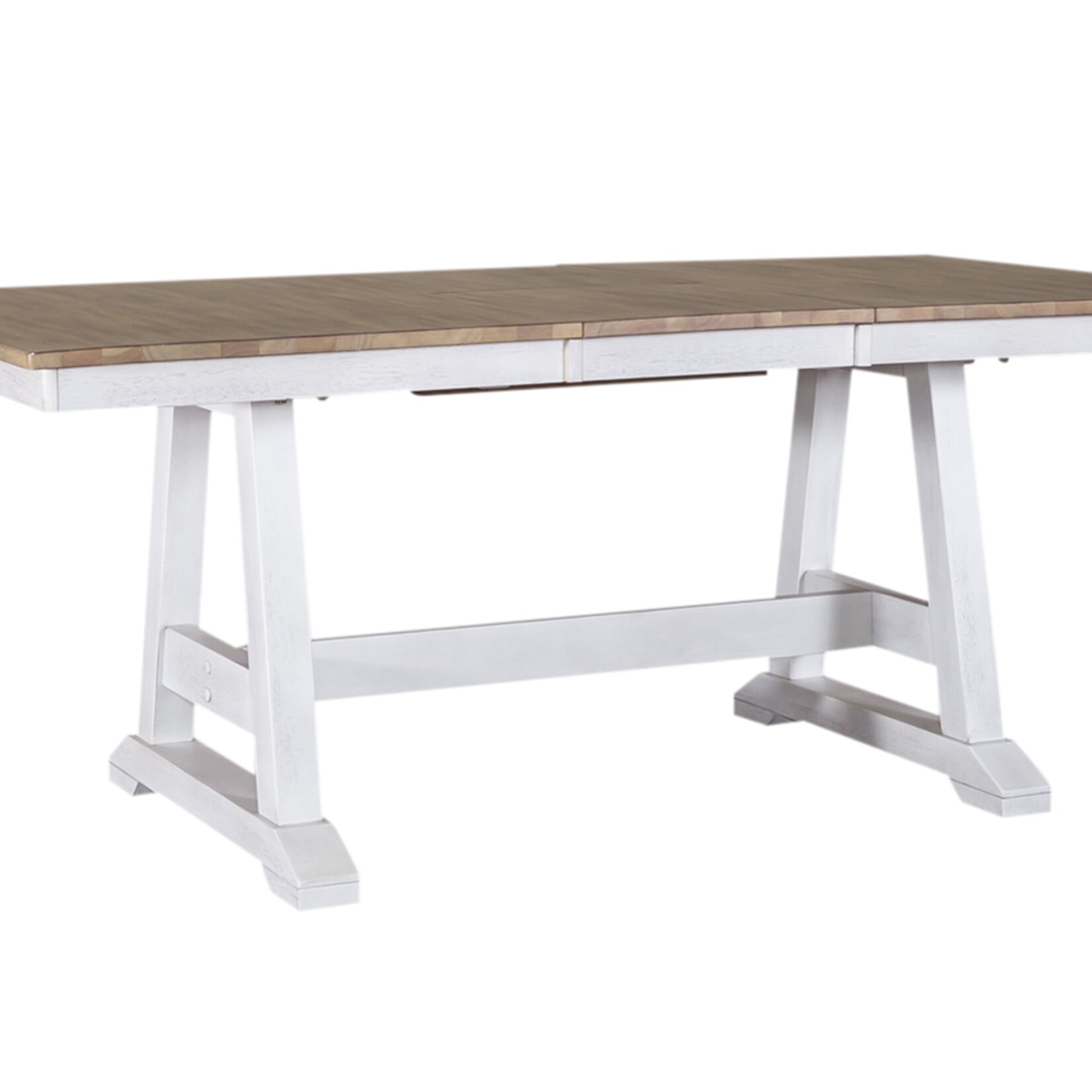 Liberty Furniture Lindsey Farm 7pc Trestle Table Set White