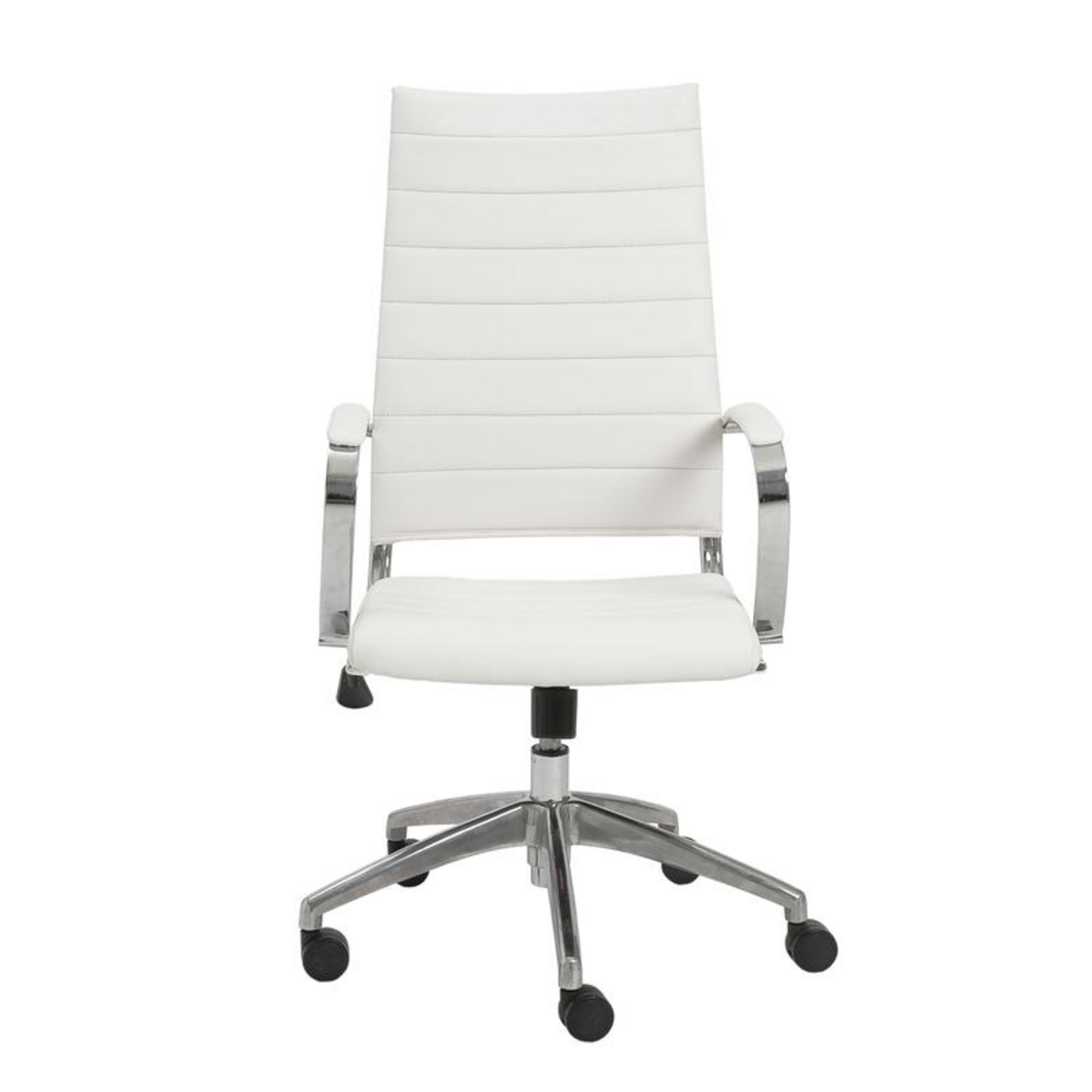 EuroStyle Axel HB Office Chair WHT PU/ALUM