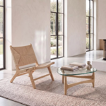 EuroStyle Ledell 35 inch Coffee Table Natural