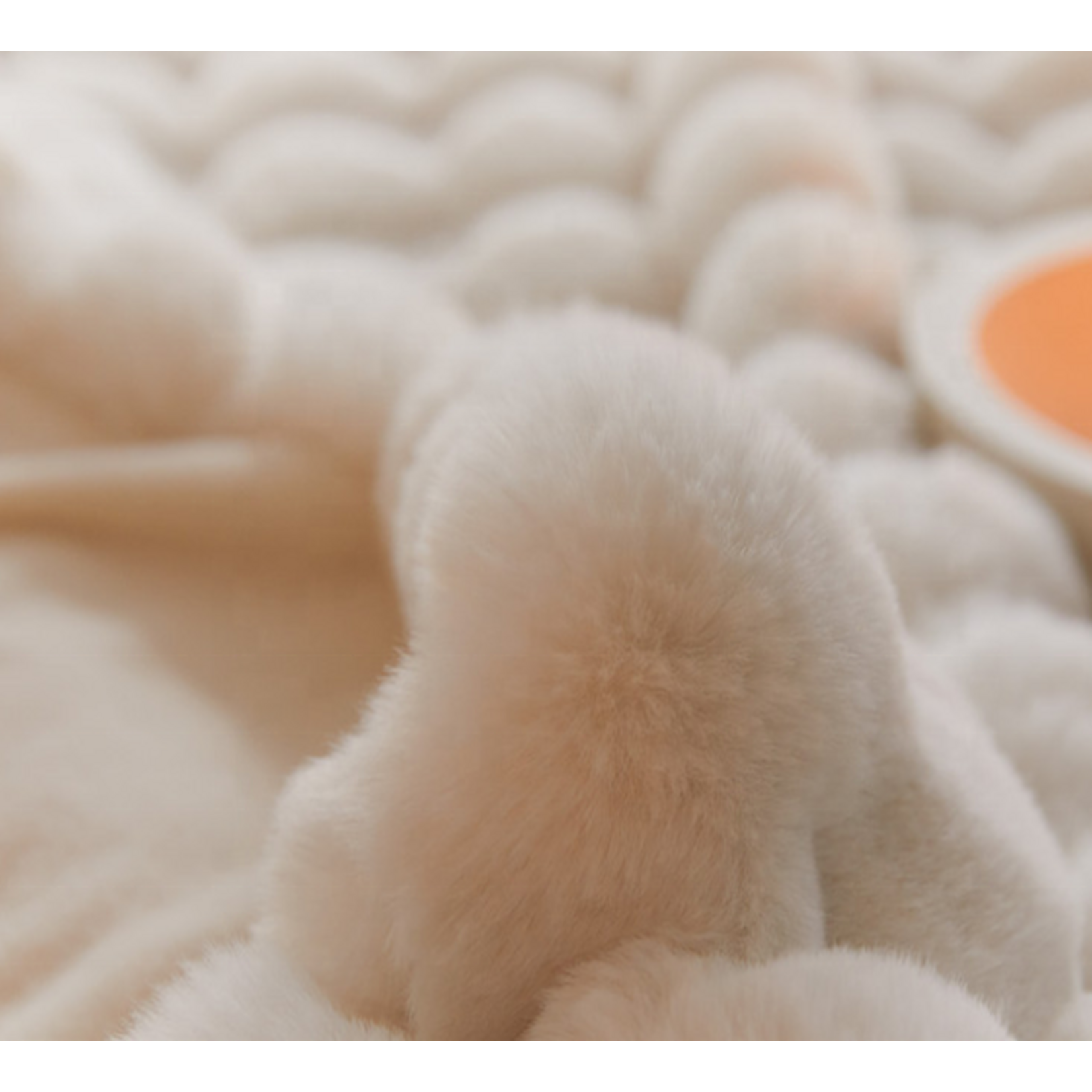 Faux Fur Fleece Ivory 180x200cm