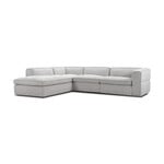 4pc Sectional TB34450 F30-TX3301 Grey Fabric