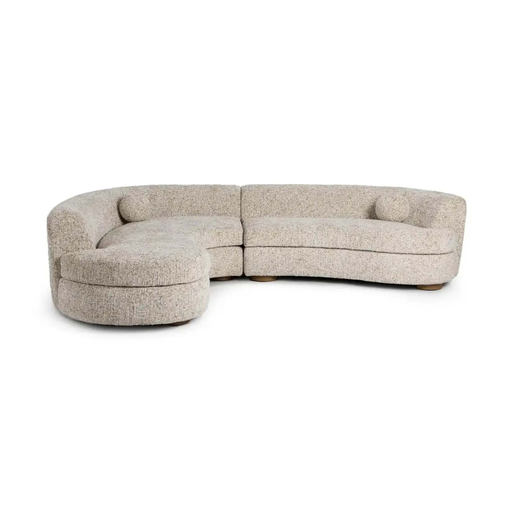 Classic Home Concord 2pc Sectional Frosty Oat