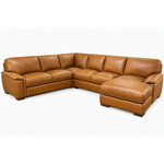 4pc TB34400  Sectional GLH3331 Caramel Leather