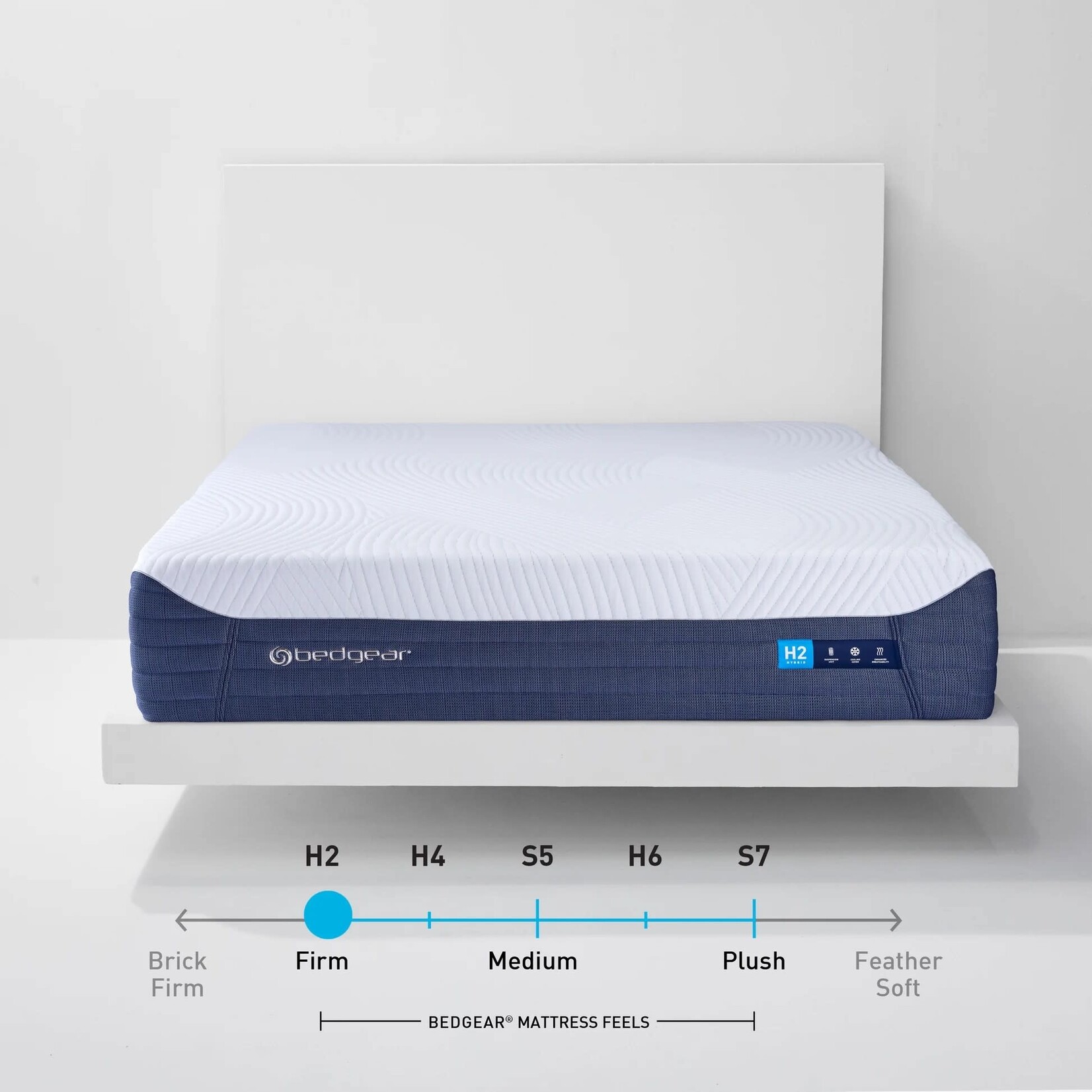 Bedgear H2 Performance Firm Hybrid Mattress