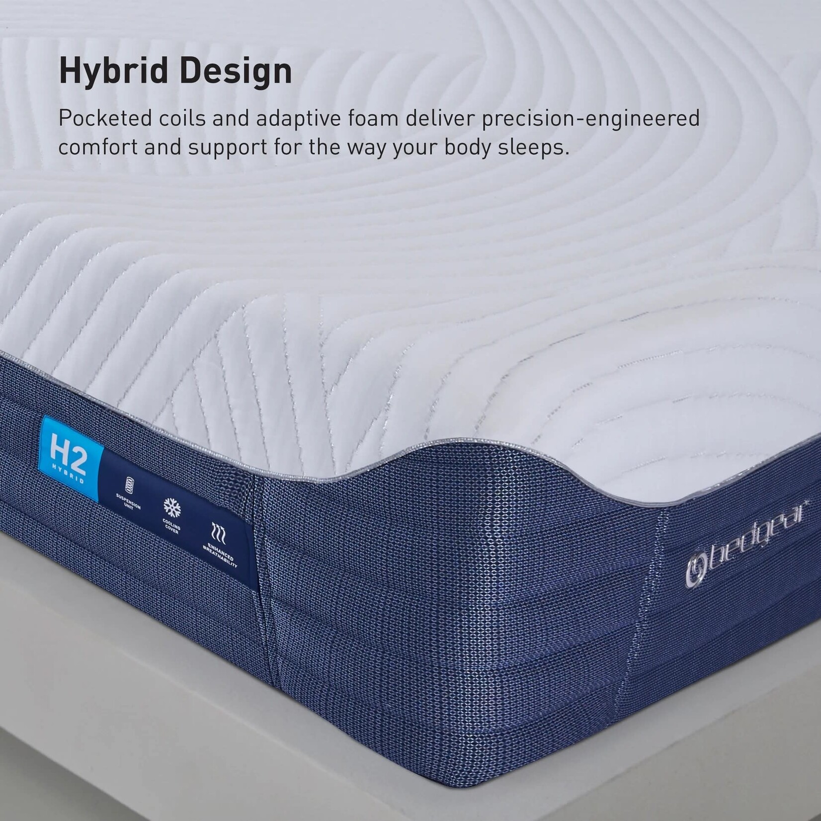 Bedgear H2 Performance Firm Hybrid Mattress