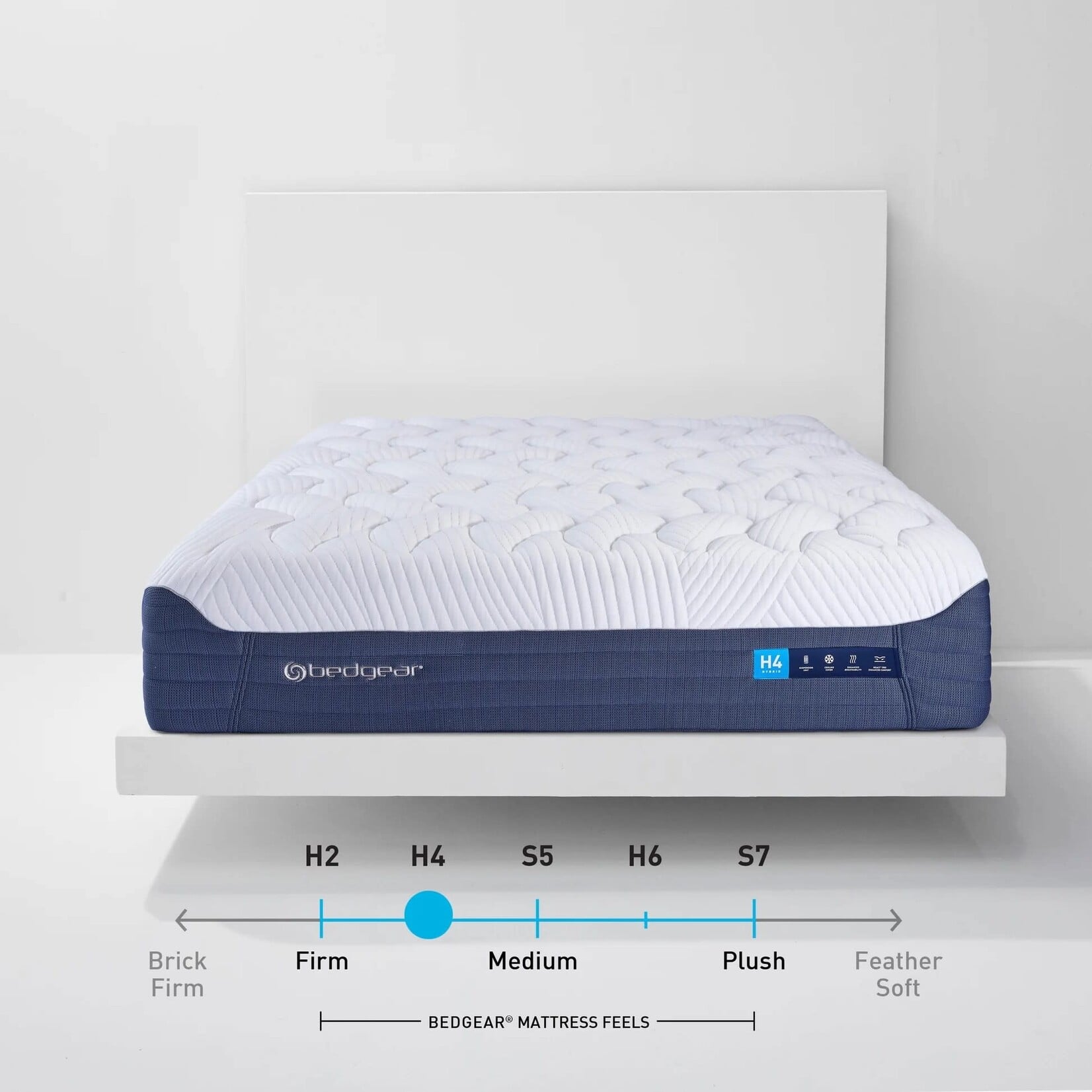 Bedgear H4 Pillowtop Medium Hybrid Mattress