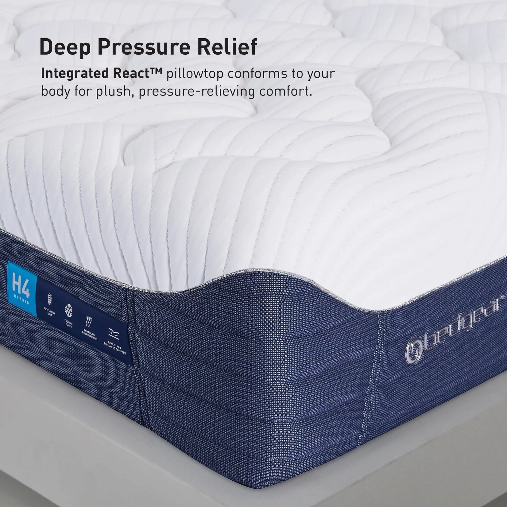 Bedgear H4 Pillowtop Medium Hybrid Mattress