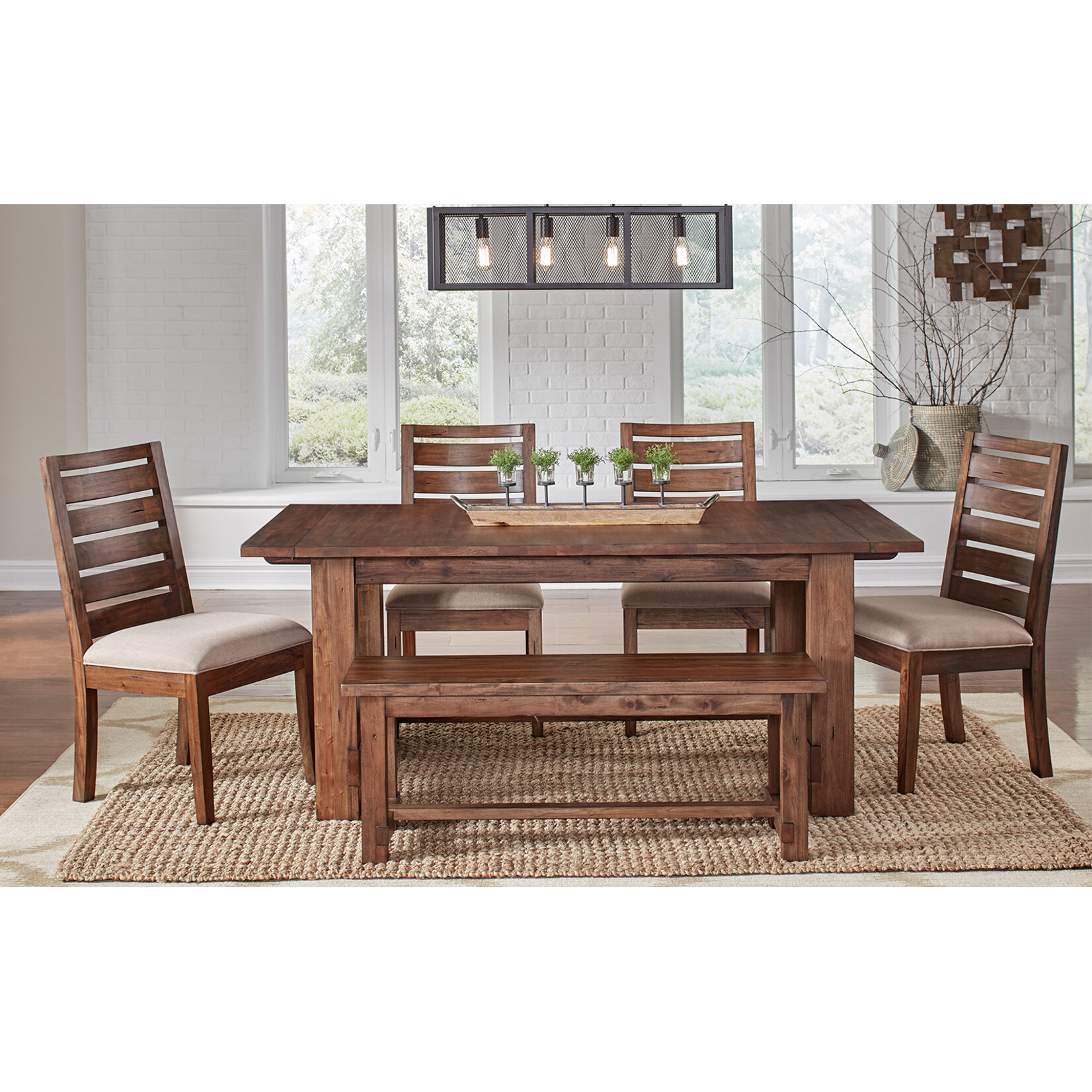 A-America Anacortes Trestle Table Dining Set