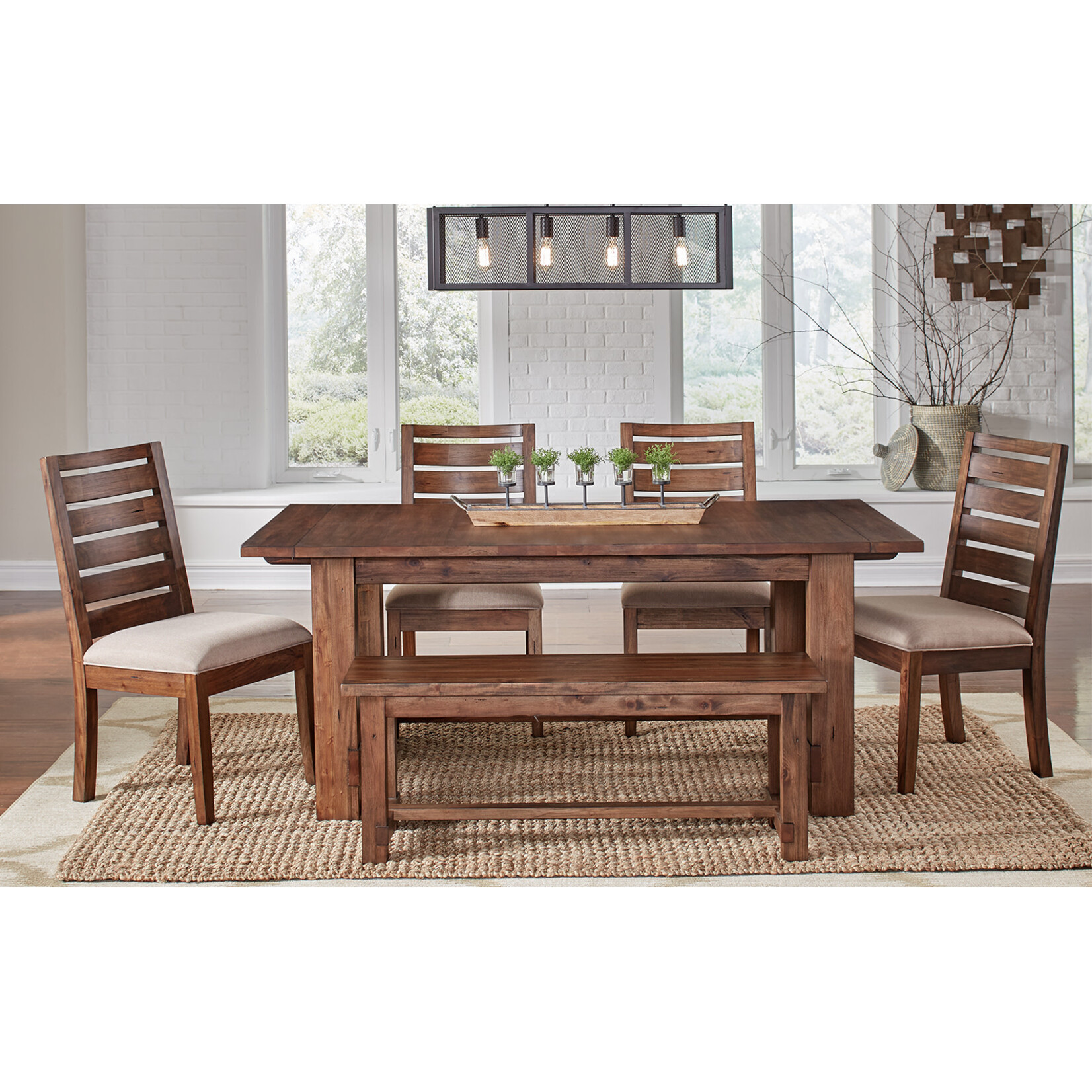 A-America Anacortes Trestle Table Dining Set