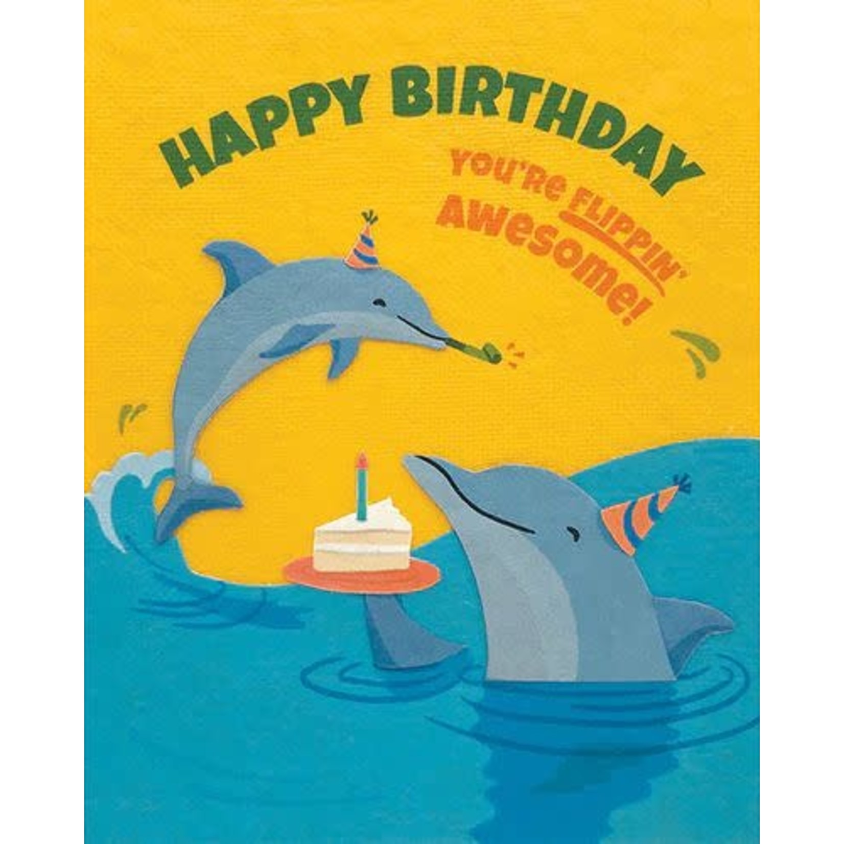 Philippines Flippin Dolphin Birthday Greeting Card