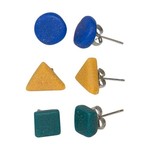 Ghana Earrings Set 3 Studs